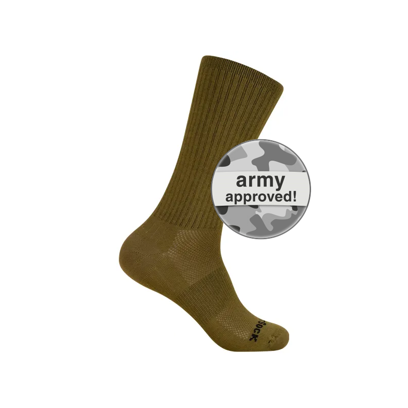 WRIGHTSOCK - silver escape army - braun